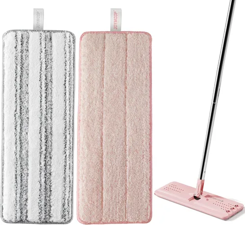 Miniatura 20 de JOYMOOP Almohadilla de repuesto de microfibra para sistema de trapeador plano de 15 pulgadas, gris, 1 paquete de recarga 1 pieza 15" - 1 gris
