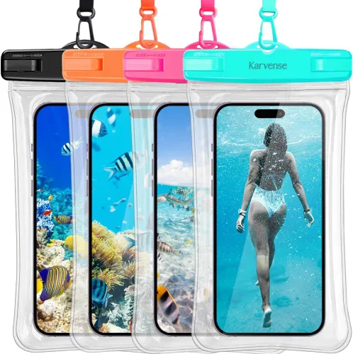Miniatura 8 de Funda impermeable flotante para teléfono, bolsa impermeable con cordón para teléfono celular para iPhone, Samsung Galaxy, Pixel, bolsa seca