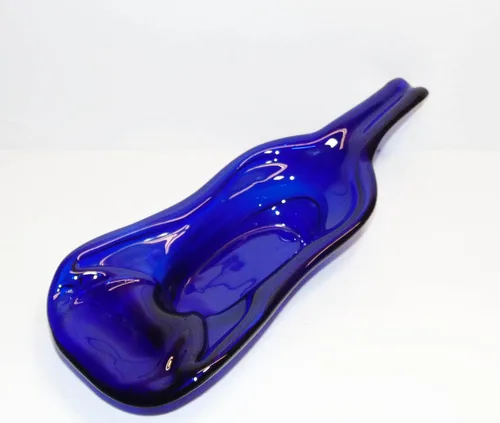 Miniatura 2 de UpC- Plato de inmersión reciclado para botellas de vino azul cobalto