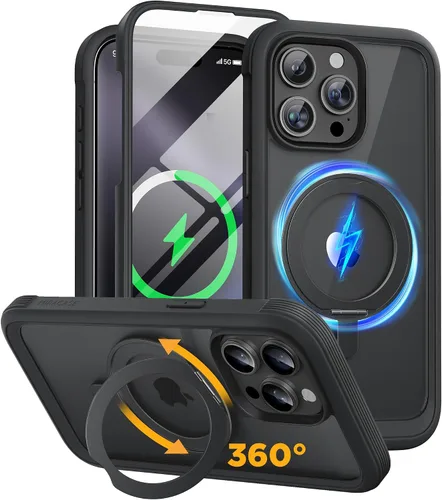 Miniatura 263 de Miracase Funda para iPhone 13 de 6.1 pulgadas, [sin burbujas] funda de teléfono de cuerpo completo con pantalla de vidrio completa integrada, sin