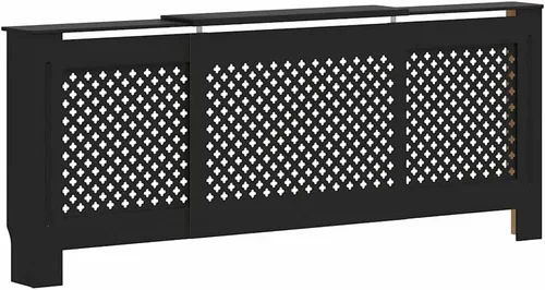 Miniatura 37 de vidaXL Cubierta del radiador, gabinete de cubierta de calentador de diseño de listones con estante de almacenamiento superior, ocultar tubos Marrón