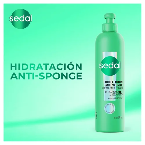 Miniatura 5 de Sedal Anti Esponja con Crema Peinadora Complejo Hidratante 10.1 fl oz