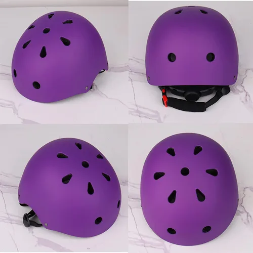 Miniatura 5 de Casco ajustable para niños con rodilleras, coderas y muñequeras - Cascos de bicicleta para niños pequeños de 3-5, 5-8, 8-14 años - Perfecto