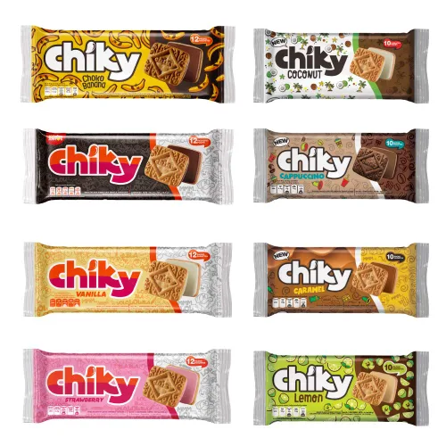 Miniatura 16 de Chiky Galletas de Chocolate Fudge, crujientes y dulces, centro de crema suave, textura crujiente que se derrite en cada bocado, 16.9 onzas, 1 caja