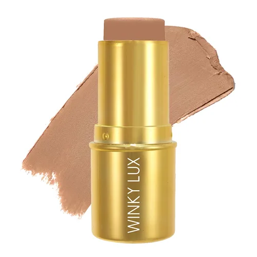 Winky Lux Bronze Age Bronzer Stick – Crema bronceadora y contorno con cobertura hidratante, mezclable y construible para una piel impecable y suave,