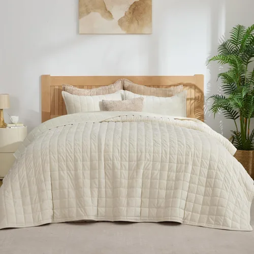 Miniatura 11 de BEDELITE Juego de edredón de terciopelo tamaño Queen – Juego de ropa de cama de terciopelo de lujo de 3 piezas, suave y acogedor color negro, colcha