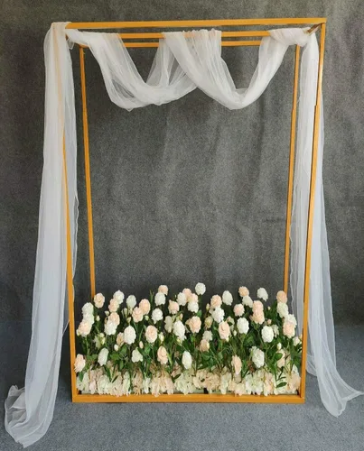 Soporte de arco de boda de metal de gran tamaño de 9.2 ft/110 pulgadas de alto, decoración de ceremonia de fiesta, árbol de jardín, soporte de fondo