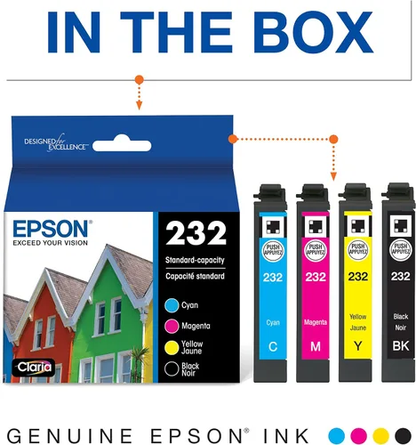 Miniatura 3 de Epson Cartucho de tinta negra T232, alta capacidad y cartuchos de tinta combinados negros y colores T232, capacidad estándar