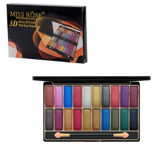 Miniatura 2 de DISAAR Beauty Paleta de sombra de ojos húmedos de 20 colores brillantes, talco dorado, impermeable, tecnología nano avanzada, efecto de larga MT 1#