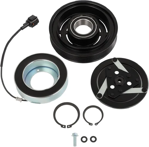 Miniatura 13 de cciyu Embrague del compresor de aire acondicionado 1993-1997 para Ford E-350 Econoline 7.3L 1993-1997 para Ford E-350 Econoline Club Wagon 7.3L