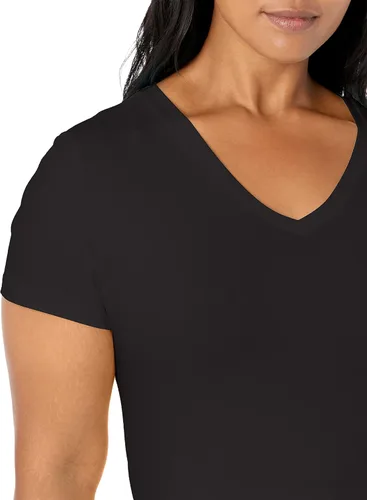 Miniatura 5 de Nautica Camiseta de algodón elástico con cuello en V para mujer Easy Comfort
