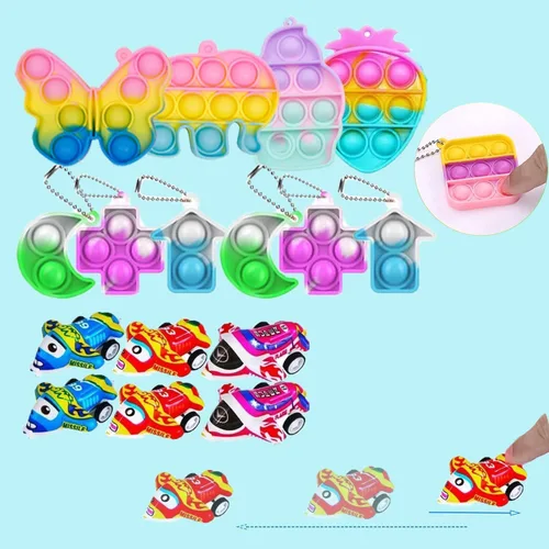 Miniatura 4 de Dilycery 128 piezas de juguetes de recuerdo de fiesta para niños, juguetes de caja del tesoro para el aula, premios de carnaval, recompensas a