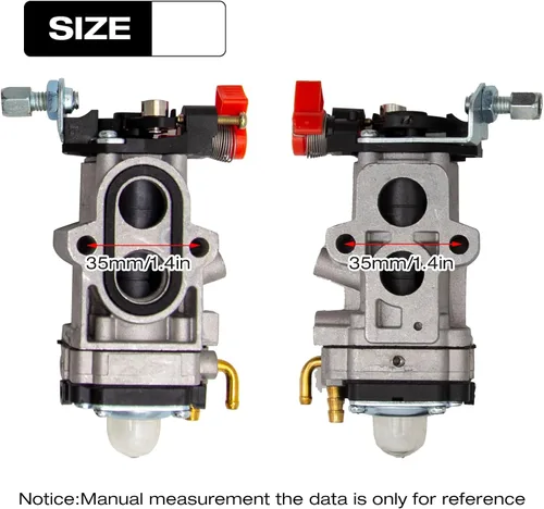Miniatura 6 de Anxingo WYA-44 Kit de carburador de repuesto para Husqvarna 150BT 570BTS 350BT 580BTS 560BTS 150BF 350BF 560BFS, para sopladores Red Max EBZ8000