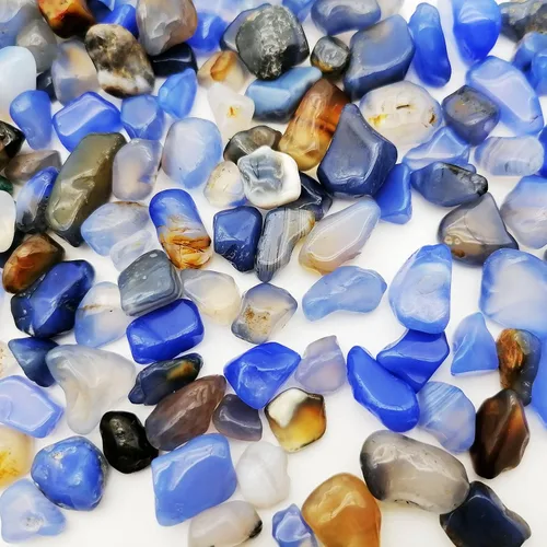 Miniatura 4 de 3/4 libras de piedras trituradas de piedra curativa Reiki cristal para hacer joyas para decoración del hogar, Ágata