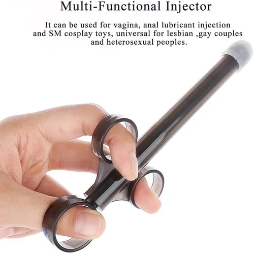 Miniatura 5 de Inyector de lubricante para enema, inyector de enema anal, reutilizable, aplicador de lubricante, aplicador de lubricante, juguetes sexuales