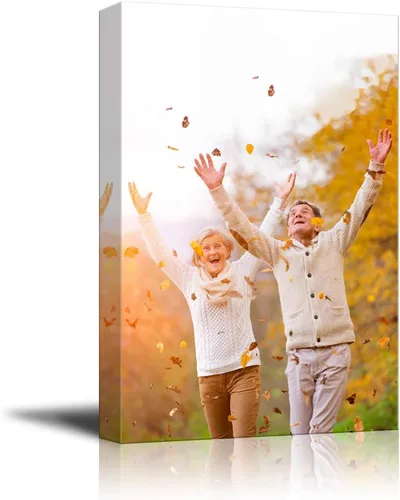 NWT Impresiones en lienzo personalizadas con tus fotos para la familia, cuadros de lienzo personalizados para pared para imprimir enmarcados de 10 x
