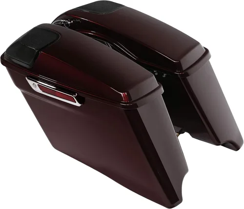 Miniatura 12 de TCMT Alforjas estiradas de 4" para Harley Street Glide 2014-23 Billiard Red