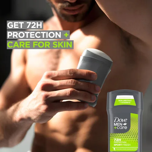 Miniatura 5 de DOVE MEN + CARE Antitranspirante Paquete de 3 desodorantes deportivos frescos para hombres 2.7 oz