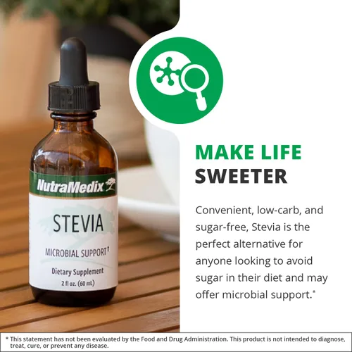 Miniatura 4 de Suplemento herbal de Stevia, 1 onza