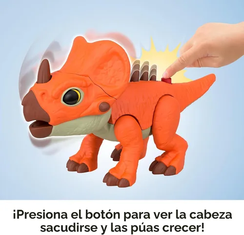 Miniatura 3 de Fisher-Price Imaginext Jurassic World Figura de acción de dinosaurio con movimiento activado por niños y espinas crecientes, juguete de dino