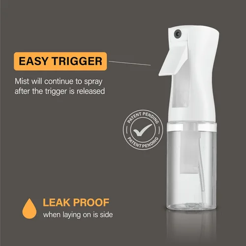 Miniatura 2 de Paquete de 2 botellas de spray continuo – Pulverizador de niebla ultrafina Botella de spray de agua para botella de spray de cabello Botellas