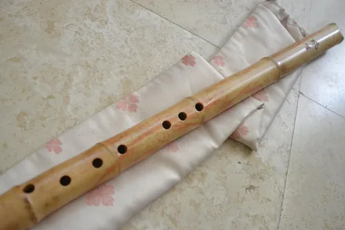 Miniatura 2 de Flauta de bambú de 8 agujeros Shakuhachi Dongxiao C/F Key Zen Instrumento