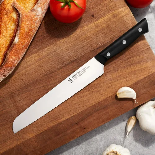 Miniatura 2 de HENCKELS Cuchillo de pan dinámico afilado de 8 pulgadas, cuchillo para pastel, diseño alemán informado por más de 100 años de maestría, acero