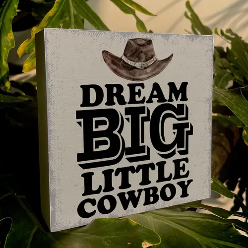 Miniatura 6 de Western Decor - Letrero de madera para baño occidental, decoración del hogar, rústico, dormitorio, divertido, estante de escritorio, mesa de centro