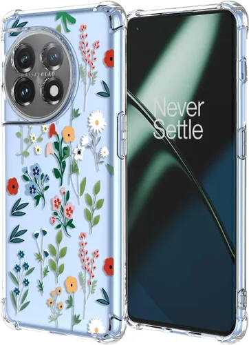 Miniatura 63 de Funda para OnePlus Nord CE 2 Lite 5G Clear Flower Phone Case Soft TPU a prueba de golpes, antiarañazos, funda protectora para 1+Nord CE2 Lite 5G
