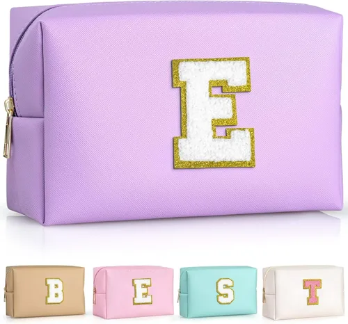 Miniatura 122 de TOPEAST - Bolso de maquillaje para mujer, G Blanco nacarado-rosa