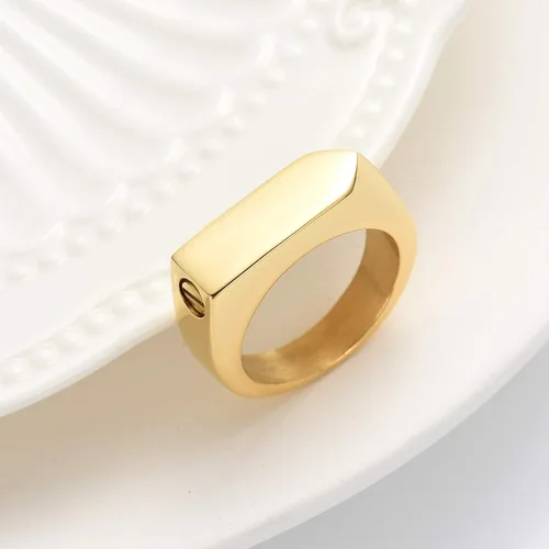 Miniatura 22 de Joyería de cremación para cenizas, geometría, estilo simple, anillo conmemorativo para cenizas, soporte para cenizas con kit de relleno, anillo