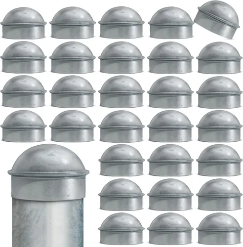 Miniatura 18 de VIVIDA Tapas de poste de enlace de cadena de 4 pulgadas, tapas de poste de valla galvanizadas, para tubo de 4 pulgadas de diámetro exterior, piezas