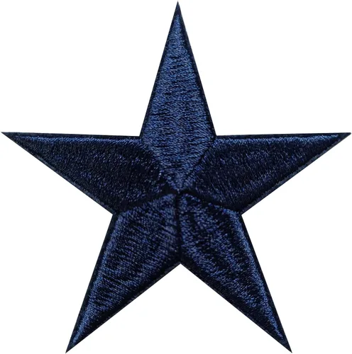 Miniatura 18 de 5 parches para planchar con estrellas negras, parches bordados para ropa, chaquetas, sombreros, mochilas, jeans (3.2 pulgadas)