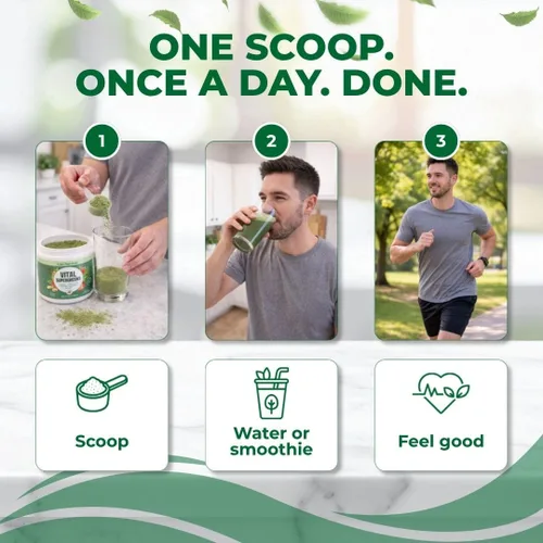 Miniatura 7 de Vital Greens Superfood Powder - Nueva fórmula con más de 40 superalimentos en polvo de bebida verde diaria con probióticos - Supergreens