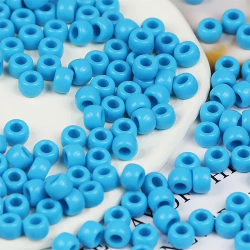 Miniatura 37 de 1000 cuentas de pony negras de 0.236 x 0.32 pulgadas para pulseras, trenzas de pelo y manualidades de bricolaje, solo para uso en manualidades
