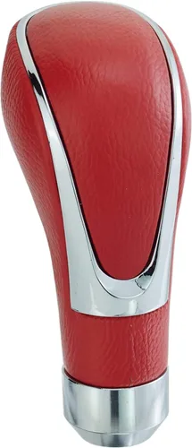 Perillas de palanca de cambios cubiertas de cuero Thruifo, pomo de palanca de cambios para auto MT, para la mayoría de transmisiones manuales, rojo
