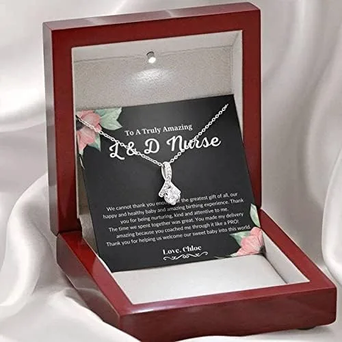 Miniatura 7 de Joyería para tarjetas de mensaje regalos personalizados, regalo para enfermera, trabajo y parto, collar de enfermera, regalo para trabajo y parto