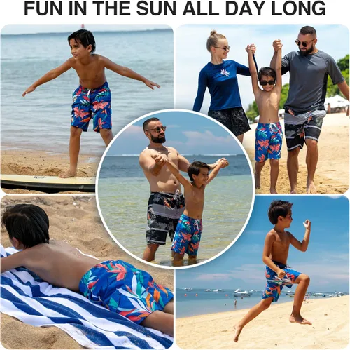 Miniatura 88 de Kanu Surf Traje de baño Yolo de secado rápido UPF 50+ para niños