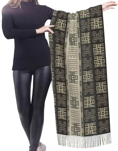Miniatura 2 de Bufandas para mujer, bufanda de cachemira con flecos, chal cálido de invierno para vestidos de noche, regalos de boda, dama de honor