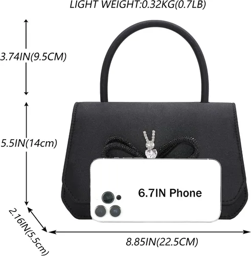 Miniatura 3 de Bolso de noche para mujer, bolso de mano para fiesta nupcial, bolsos de cóctel y baile de graduación con charol