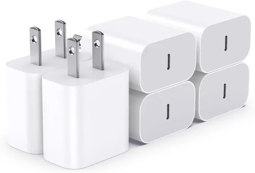 Miniatura 8 de Bloque de carga USBC para enchufe de carga de iPhone 17, certificado MFI rápido USB C cubo de pared, paquete de 2 adaptadores de corriente