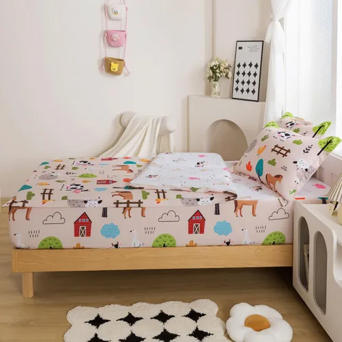Miniatura 3 de Juego de edredón para niños, ropa de cama con cremallera individual para niños y niñas, ropa de cama con cremallera y sábanas para todas