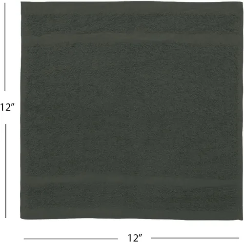 Miniatura 8 de Avalon Towels Paños de algodón – (Paquete de 60) Tamaño 12x12 pulgadas, 100% algodón hilado en anillo, toallas de cara suaves y absorbentes, toallas