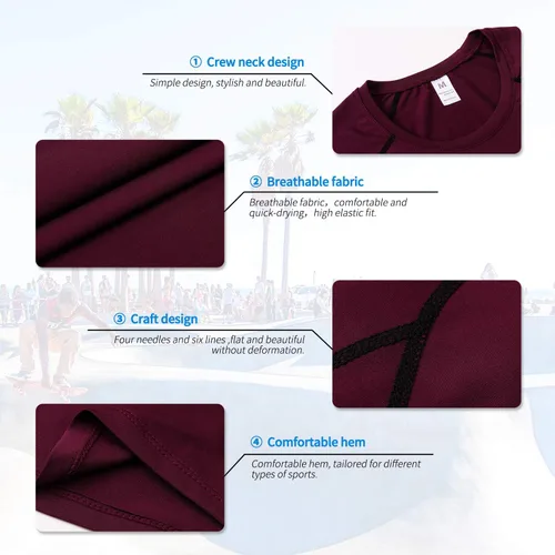 Miniatura 5 de Camisas de compresión para hombre, camiseta de entrenamiento de manga corta, camisetas de secado fresco, camiseta deportiva para correr