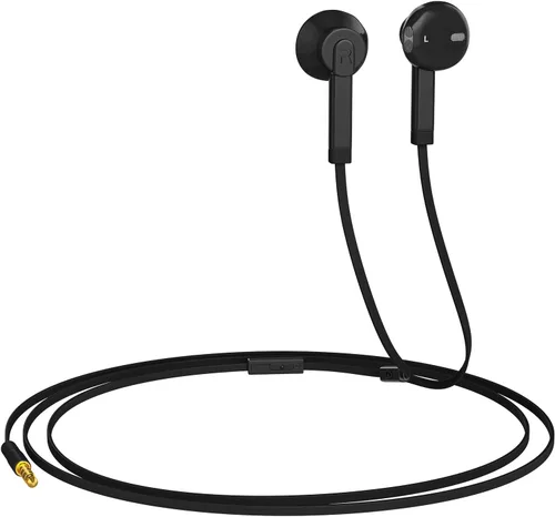 ARC - Auriculares intraurales con cable, auriculares con micrófono, control de volumen deslizante, aislamiento de ruido, almohadillas para los