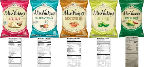 Miniatura 2 de Papas Fritas Cocidas en Caldero de Miss Vickie's Paquete de Valor Empaquetado por SUPERDEALS Bolsa de 1.375 Oz Paquete de Variedad Supremo de 5
