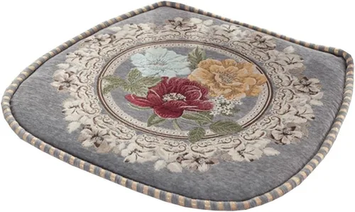 Miniatura 26 de EORNOW Juego de cojines para silla de comedor con lazos, juego de 1/2/4, almohadillas antideslizantes para silla de comedor con funda extraíble