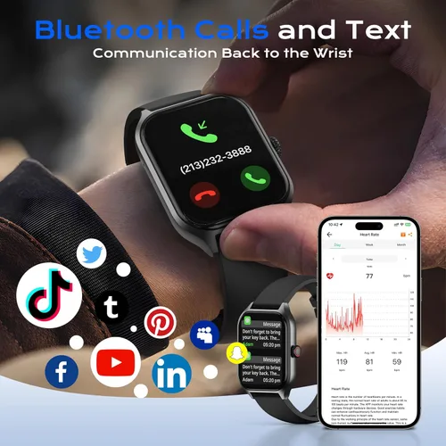 Miniatura 3 de ChatGPT - Reloj inteligente de traducción AI, pantalla AMOLED, reloj de fitness, relojes para hombres y mujeres, aleación de titanio IP68