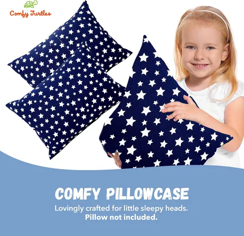 Miniatura 6 de Funda de almohada para niños pequeños 13x18 - Funda de almohada de algodón para niños pequeños con estrellas, funda de almohada galaxia para niños