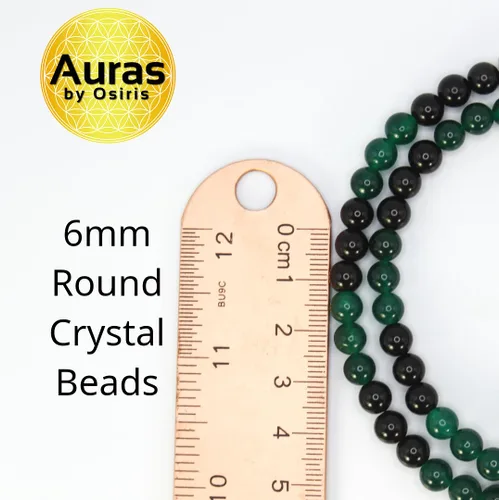Miniatura 48 de Collar de cristal de obsidiana negra hecho a mano, collar de cuentas de piedras preciosas naturales auténticas, curación, protección, talismán mala